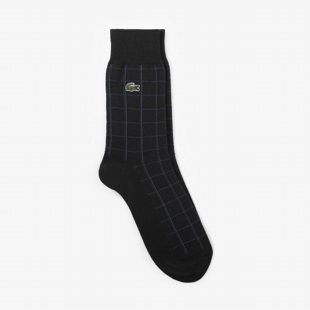 

LACOSTE Mens Grid Check Mens Socks RA024E53G 031