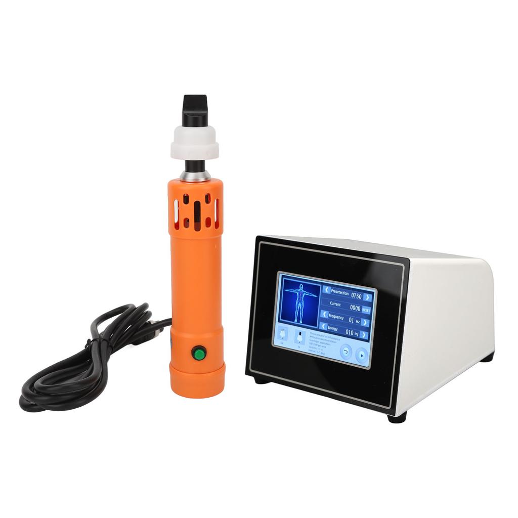 Extracorporeal Shockwave Therapy Machine Soreness Relief ED Treatment Shockwave Machine 100‑240V Orange EU Plug