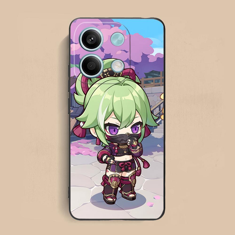 Game GI Kuki Shinobu Mobile Phone Case for Xiaomi Redmi 15 14 13 12 A5 3 2 1 C Plus 4G 5G Colorful Printing Cover Luxury Cover