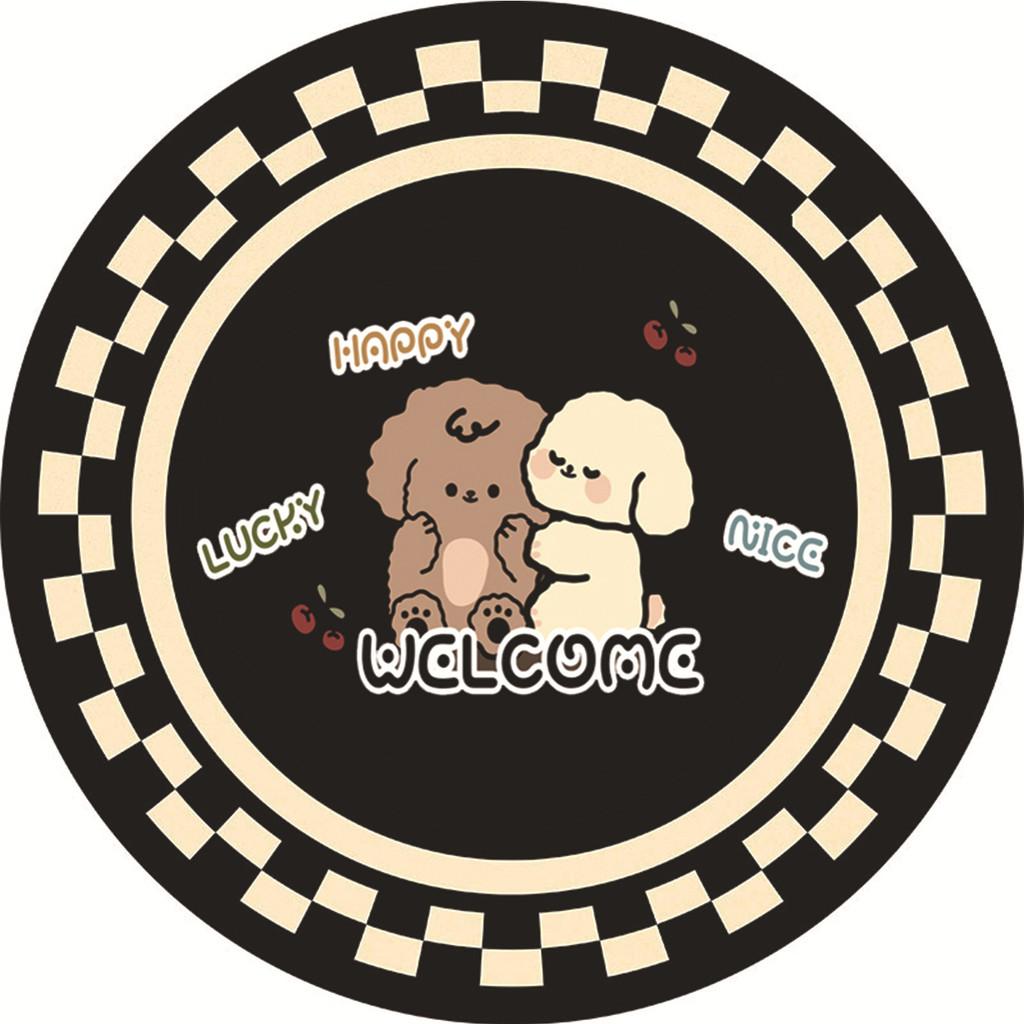 Cartoon Rubber Coaster Set With Antislip And Heatresistant Design For Home Kitchen Use