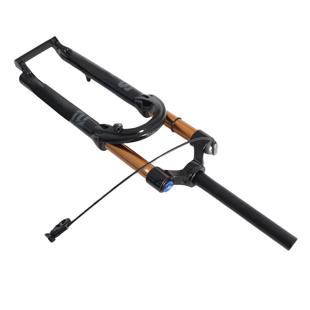 29in Mountain Bike Fork Shock Absorbing Fork Black Accessories Aluminum Alloy Fork Remote Lockout