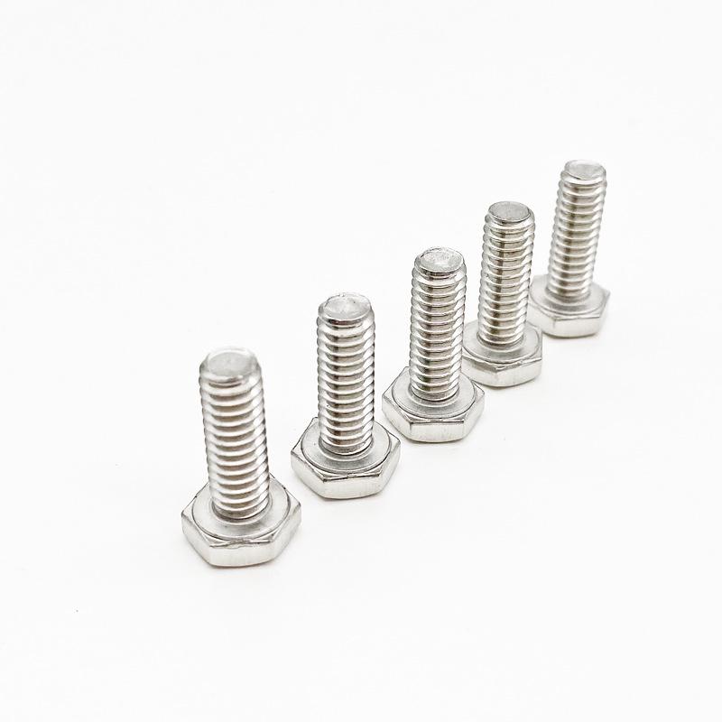 304 Stainless Steel Hex Bolt DIN933 A2-70 Coarse Thread M3-M16