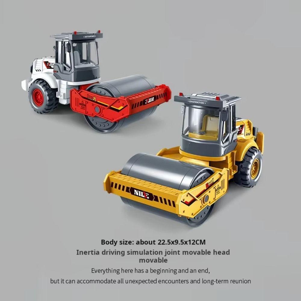 1:60 Scale Engineering Car Model Road Roller Excavator Bulldozer Toy  Collection Toys