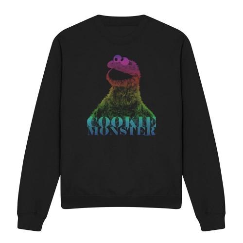 Sesame Street Unisex Adult Cm Halftone Cookie Monster Sweatshirt