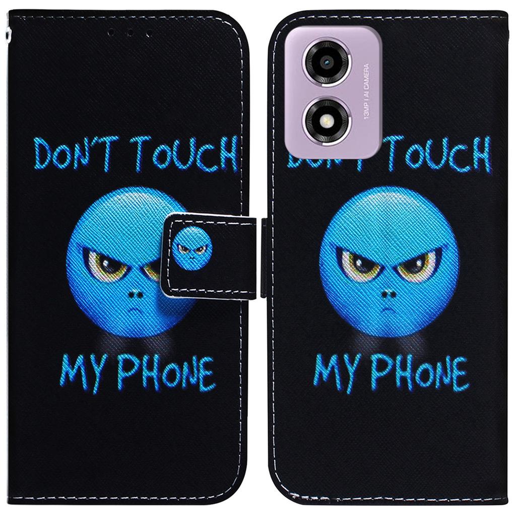 For Motorola Moto G04s 4G/E14 4G Wallet Phone Case Pattern Print Leather Flip Cover