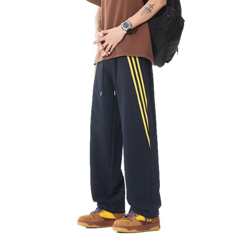 Men's Spring and Summer New Casual Pants Couple Outdoor Sports Loose Wide-leg Drape Straight Pants Men