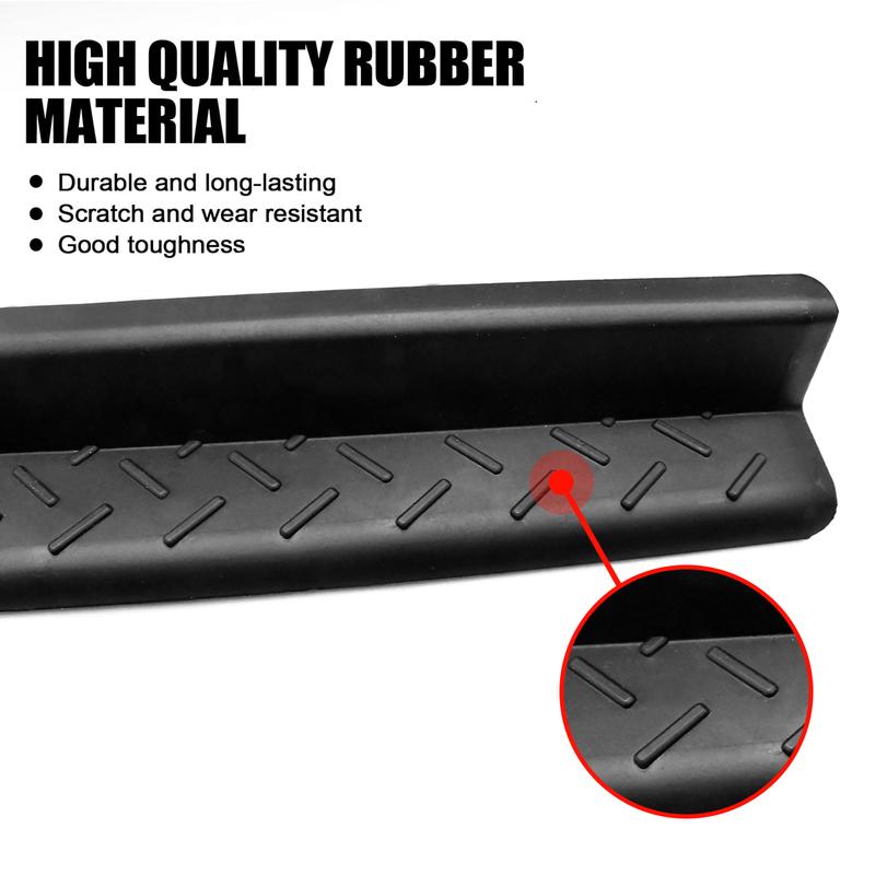 4pcs car door sill guard kit For 2007-2018 Jeep Wrangler JK car door sill stepping rubber protection accessories