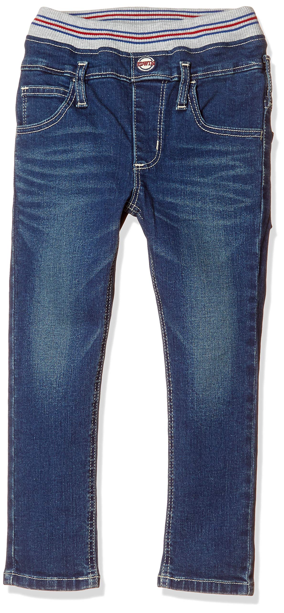 Edwin Baby Regular Fit Ribbed Pants ETB03R with Ribs [Official] Easy-to-Put-On темно-синий