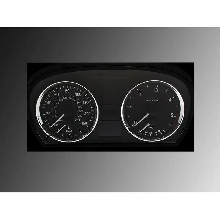 Chrome Dashboard Dial Gauge Rings Bezel Trim For BMW E90 E91 E92 E93 M3