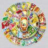 50 Cartoon Sauce Stickers: Fun, Waterproof Decorations for Fridge & Journals