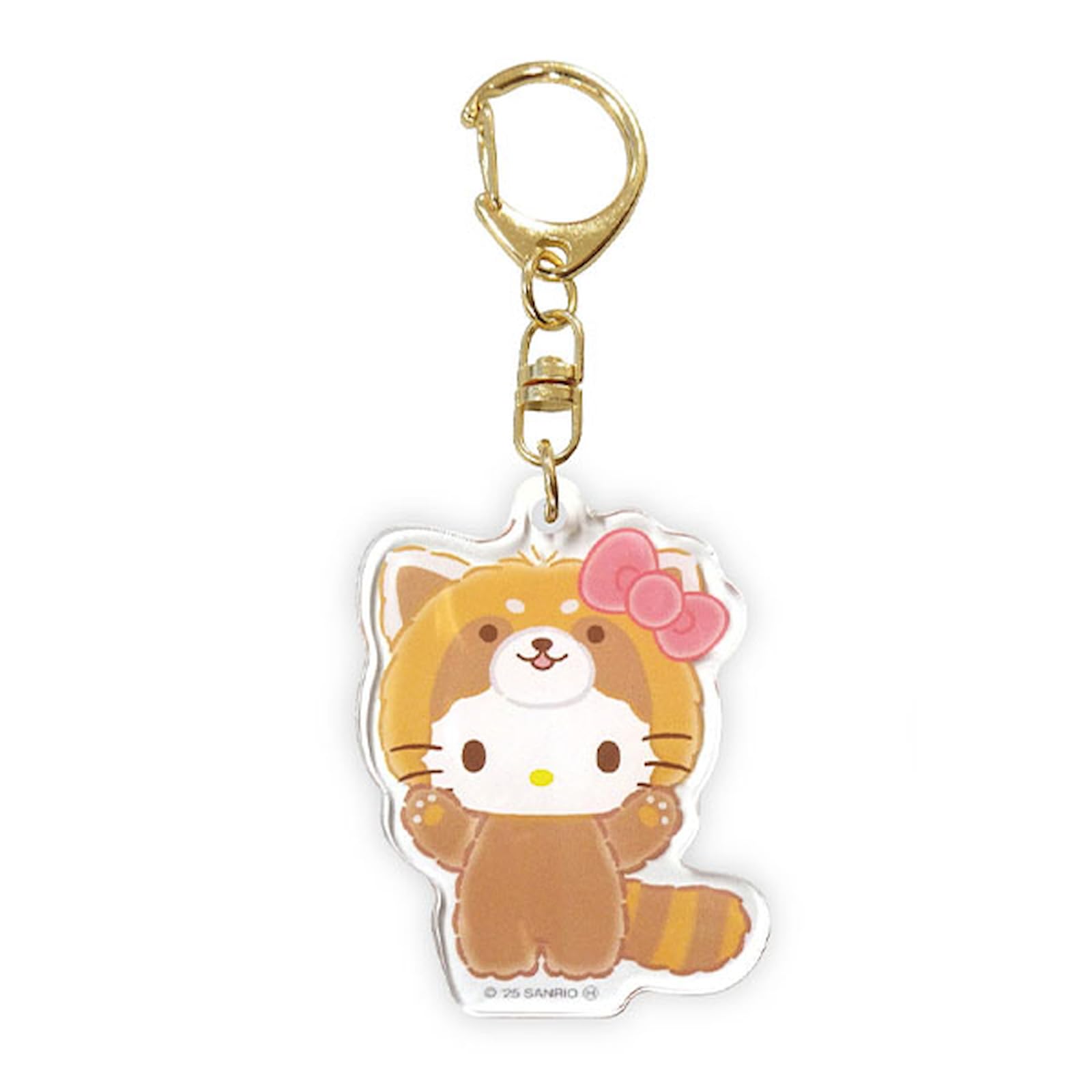 K Company Sanrio Characters Acrylic Keychain Hello Kitty (Banzai Series) (Red Panda) SAB-AK-KT