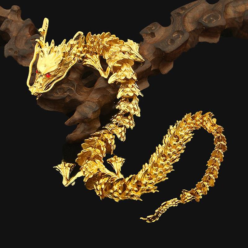Alloy 3D Dragon Can Rotate Dragon Tabletop Arts And Crafts Decoration Dragon Statue Creative Gift Children's Toy Gift