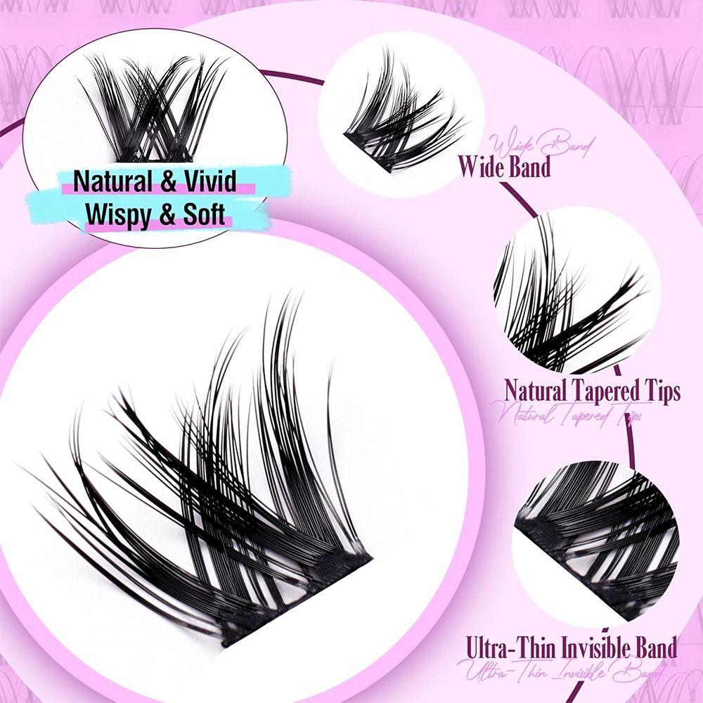Anime Lash Clusters Spiky Cluster Eyelash Extensions Volume Individual Lashes  DIY At Home