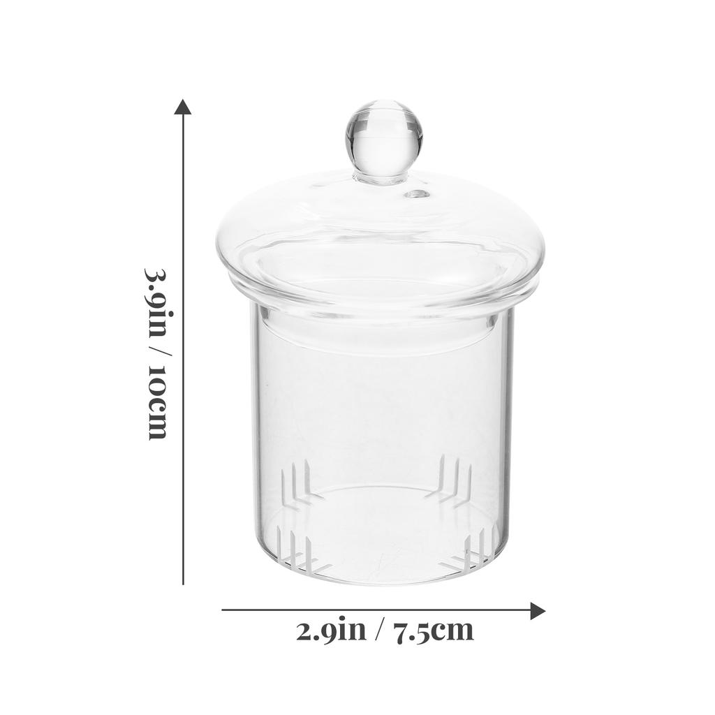 Teesieb Infuser Glasfilter Loser Sieb Siebe Teekanne Blattstecher Topf Deckel Klare Filter Zubehör Ersatz