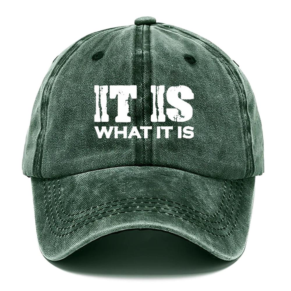 pc It Is What It Is Hat Casual Hats for Men Fashion Hat for Men Outdoor Casual Style Hat Adjustable Hat Breathable Lightw