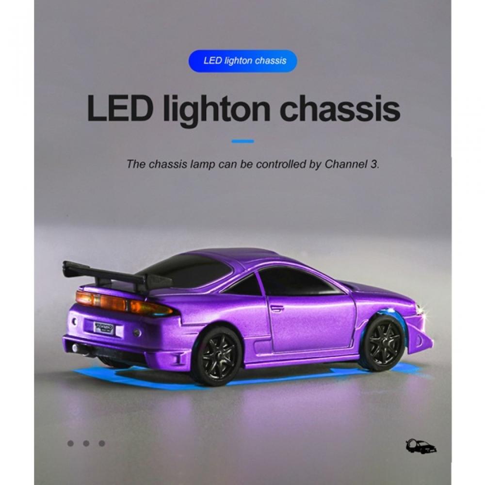 Hitec Turbo Racing On Road Car C72 Purple 1 76 Scale