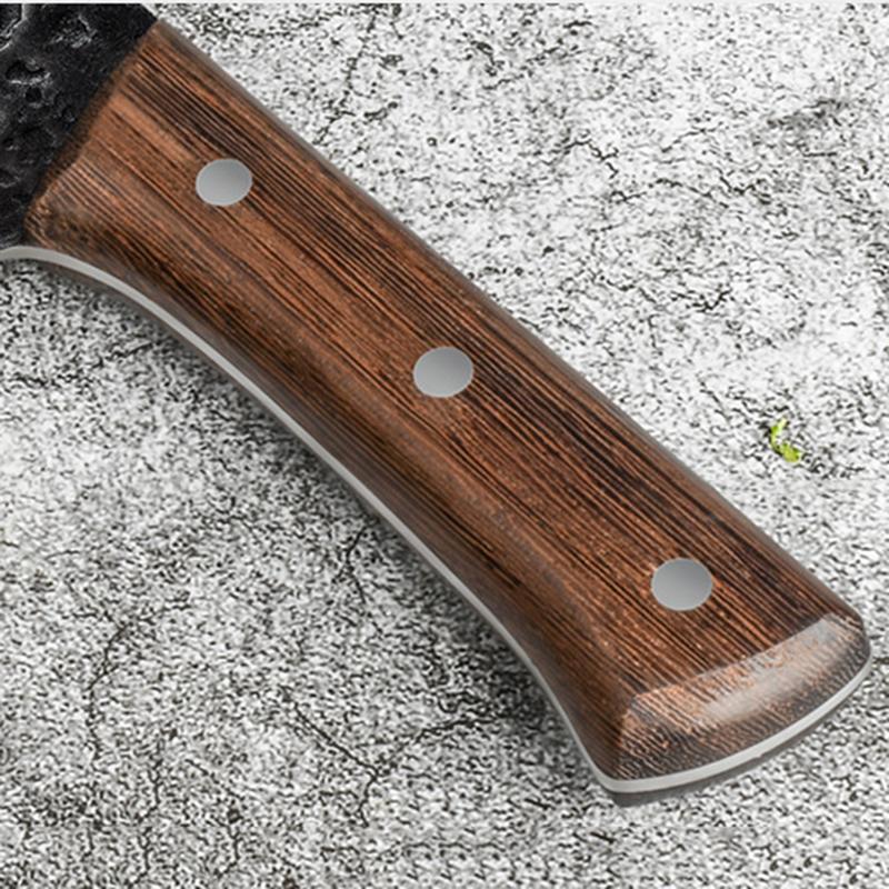 Forging Boning Knife Chinese Full Tang Handle Knife Handmade 4CR13 Steel Kitchen Chef Slaughter Knives Wenge Wood Handle