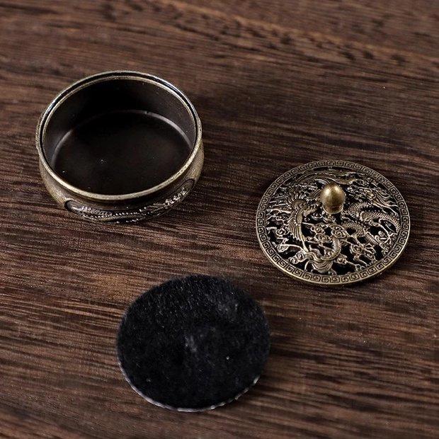 Dragon and Phoenix Aromatherapy Censer: Xuande Furnace for Indoor Sandalwood