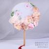 Exquisite Flower Butterfly Round Fan Women Dance Performance Props Wedding Craft Home Decoration