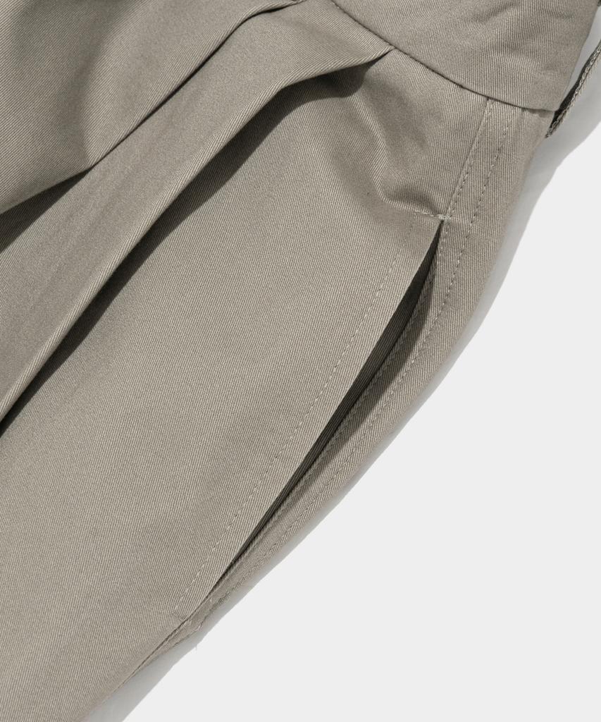 CARGOBROS FOR WOMAN Relaxed Cotton Twill Pants (Khaki)