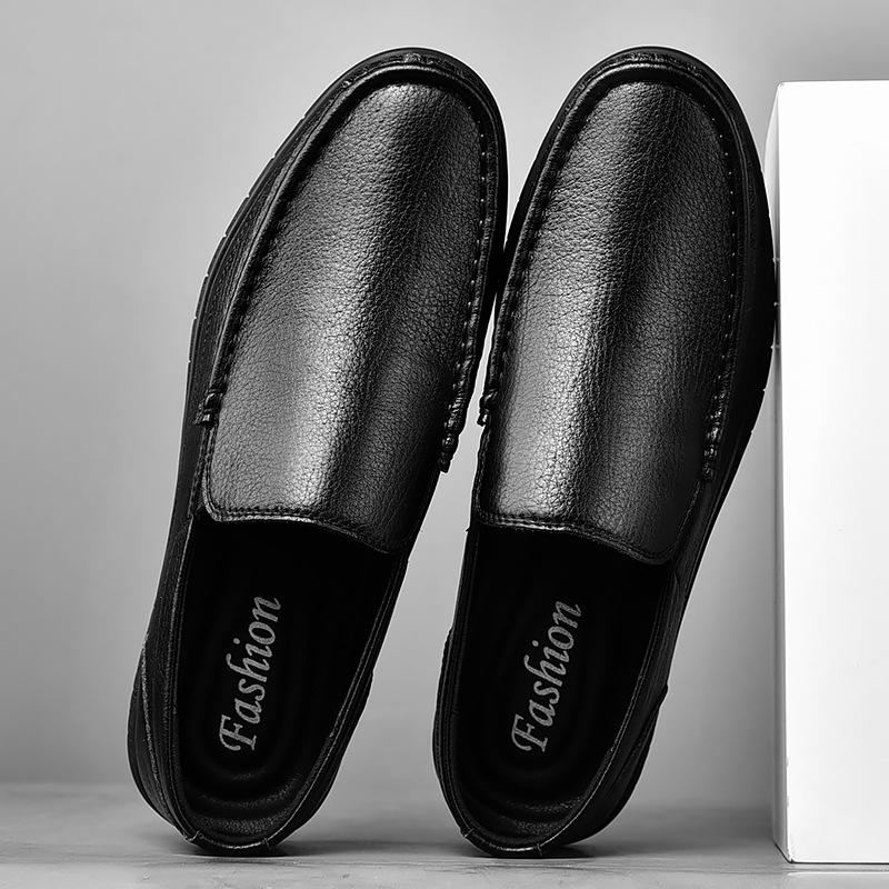 Leather Shoes Casual Shoes Business Genuine Leather Men's Shoes Soft Bottom Spring Shoes for the Old