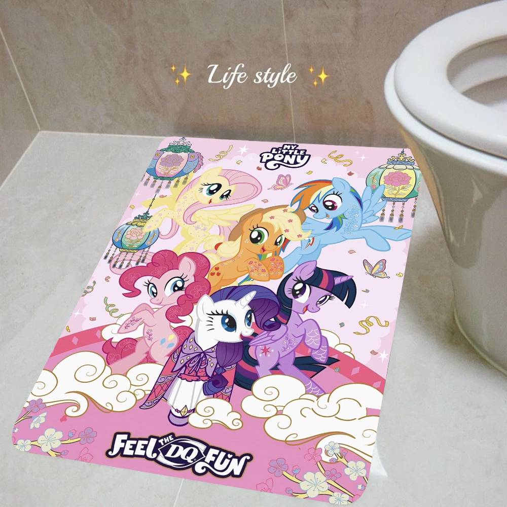 Cartoon My L-Little P-Pony Pink Entrance Door Mat Bedroom Living Room Doormat Home Balcony Anti-Slip Modern Home Decor