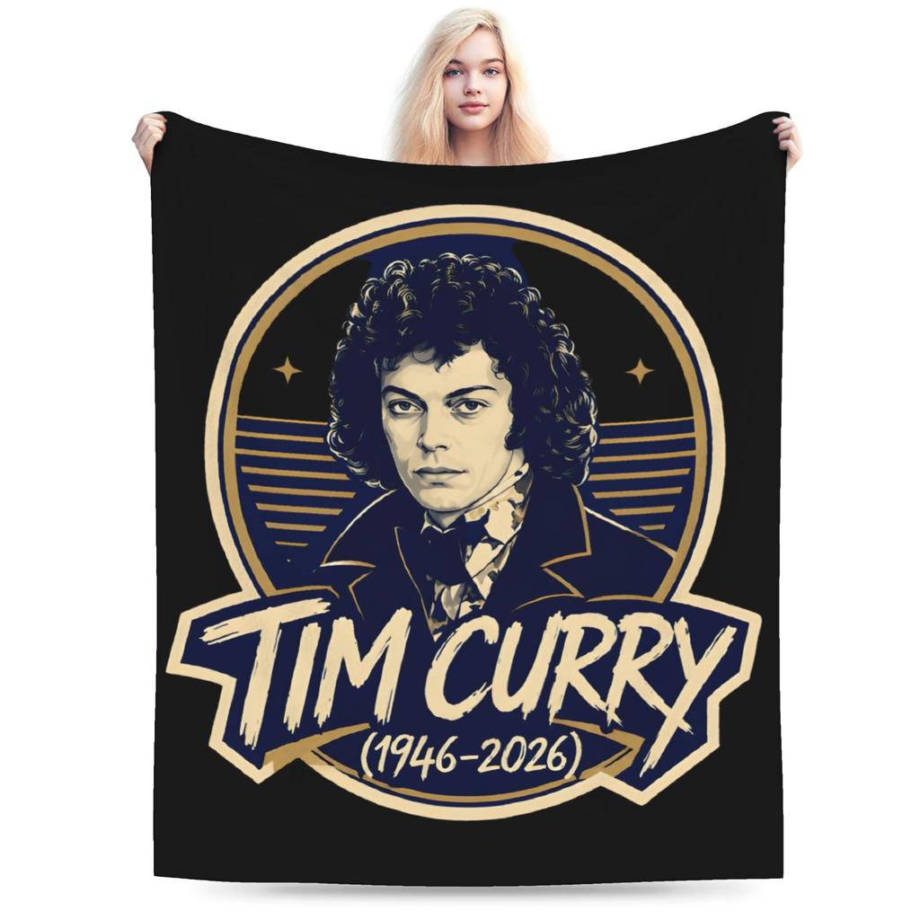 Rip Tim Curry Gift Blanket For Men Women Ultra Soft  Throw Blankets For Bed 50X60 Inches Multiple Sizes
