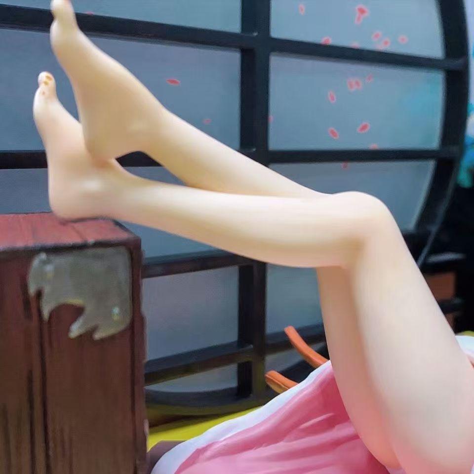 JT Studio Same Style Nezuko demon slayer anime Sleeping position grin Cute Freedom Table setup  PVC Mini hot Model Gift Toys