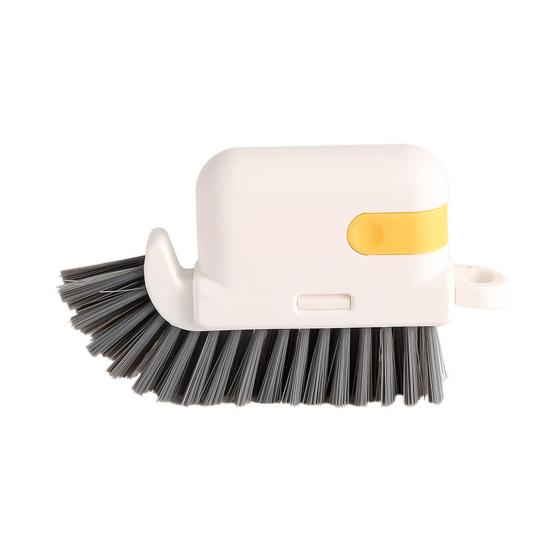 

Window Track Cleaning Brush with Non-Slip Grip Sliding Door Window Sill Cleaning Scrubber 3 in 1 Groove Crevice Scrub Cleaning Tool жовтий
