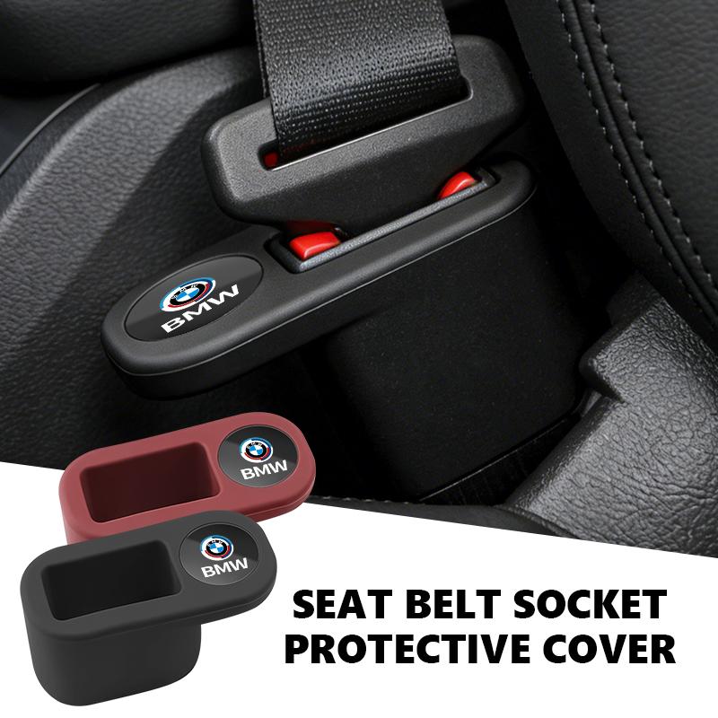 Car Seat Belt Base Anti Scratch Cover Auto Interior Accessories For BMW M E87 E30 E46 E28 E39 F18 F35 G03 F10 E93 F20