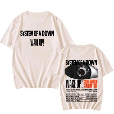 Streetwear System of a Down Singer Band T Shirt Men Women Rap Tee Short Sleeve Summer Top Toxicity Music Album Cover Rock
