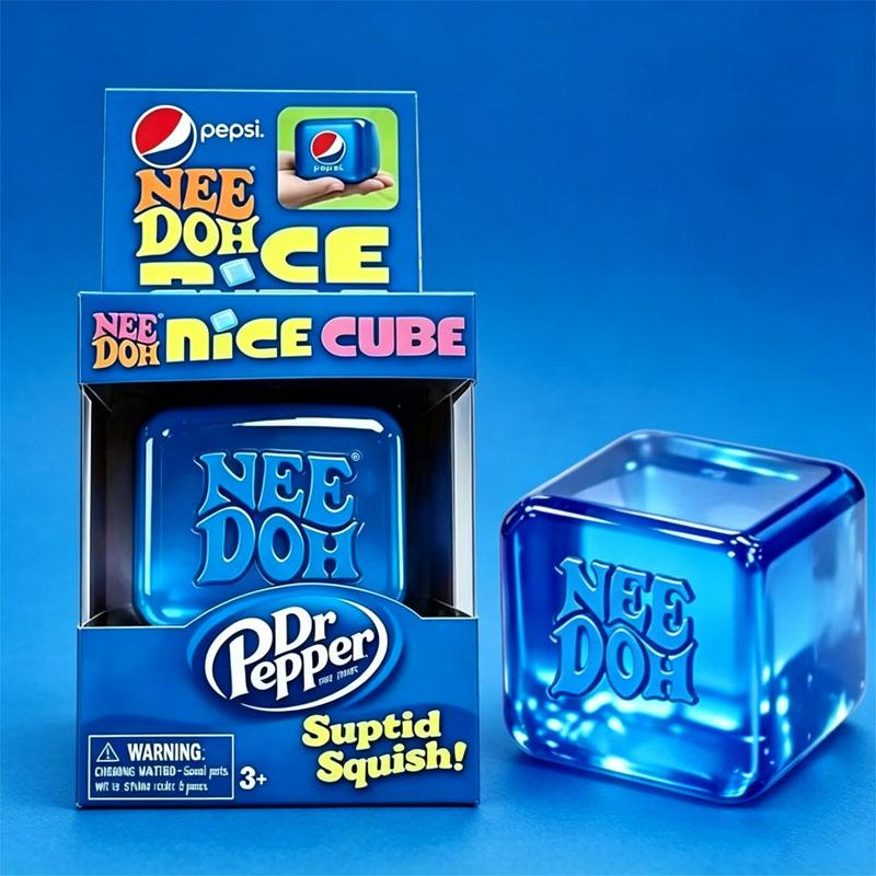 2026 Schylling Needoh Nice Sensory Squeezing Toy model Cube for Stress Relief and Squishy Toy for Pinching and Playing