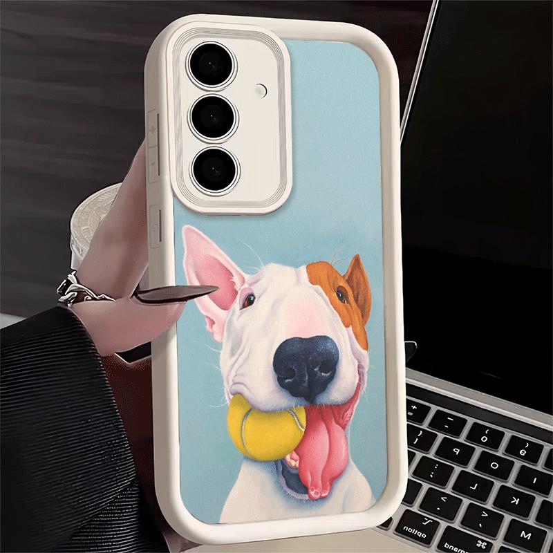 Bull Terrier Dog Cute Puppies Soft Phone Case for Samsung Galaxy A17 A16 A26 A36 A56 A15 A25 A35 A55 A14 A24 A34 A54 A13 A23 A33