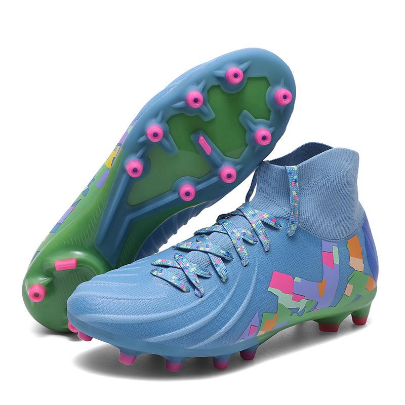 

Seamless fly-woven football shoes men s broken nails and long nails adult flat student competition training sports shoes 35