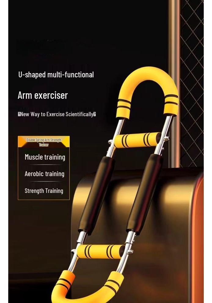 Adjustable U-Shaped Arm Strength Bar for Home Chest and Arm Muscle Training
