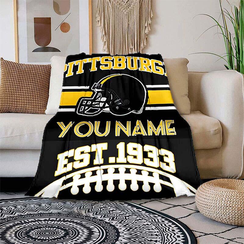 Football Fans Customize Your Name Blanket Warm Comfortable And Soft Blankets Are Suitable For Home Chairs Office Sofas Sofas Office Camping And Gifts