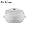 New Food Grade PP Microwave Steamer With Lid Tray Multifunctional Cookware For Rice Egg Vegetable Dumpling Cooking