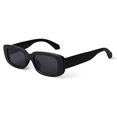 Compact Rectangle Sunglasses Female Oval Retro Brand Design Square Sun Eyeglasses For Female Shades Women Eyewear Anti-glare UV400