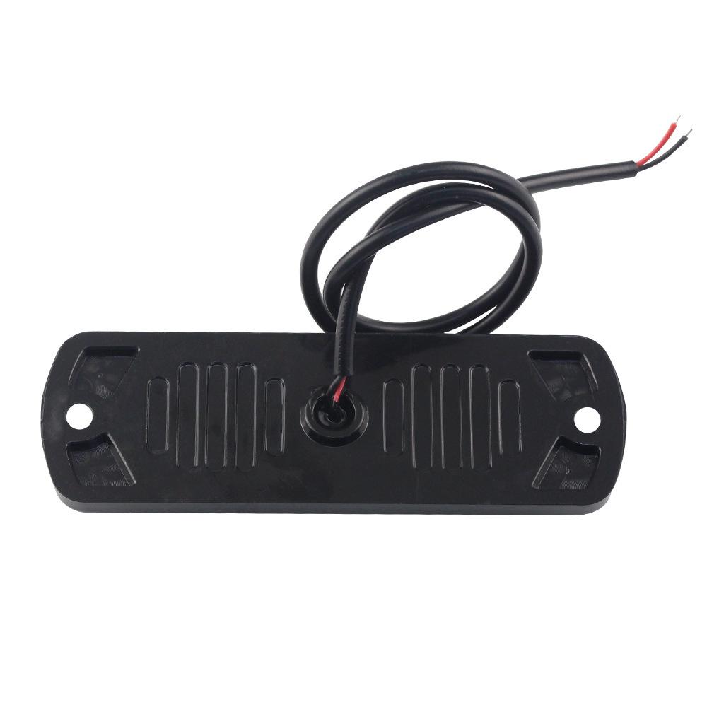 Ultra-Thin High-Brightness LED Car Warning & Running Lights - 12-24V, Always On with Turn Signal Function