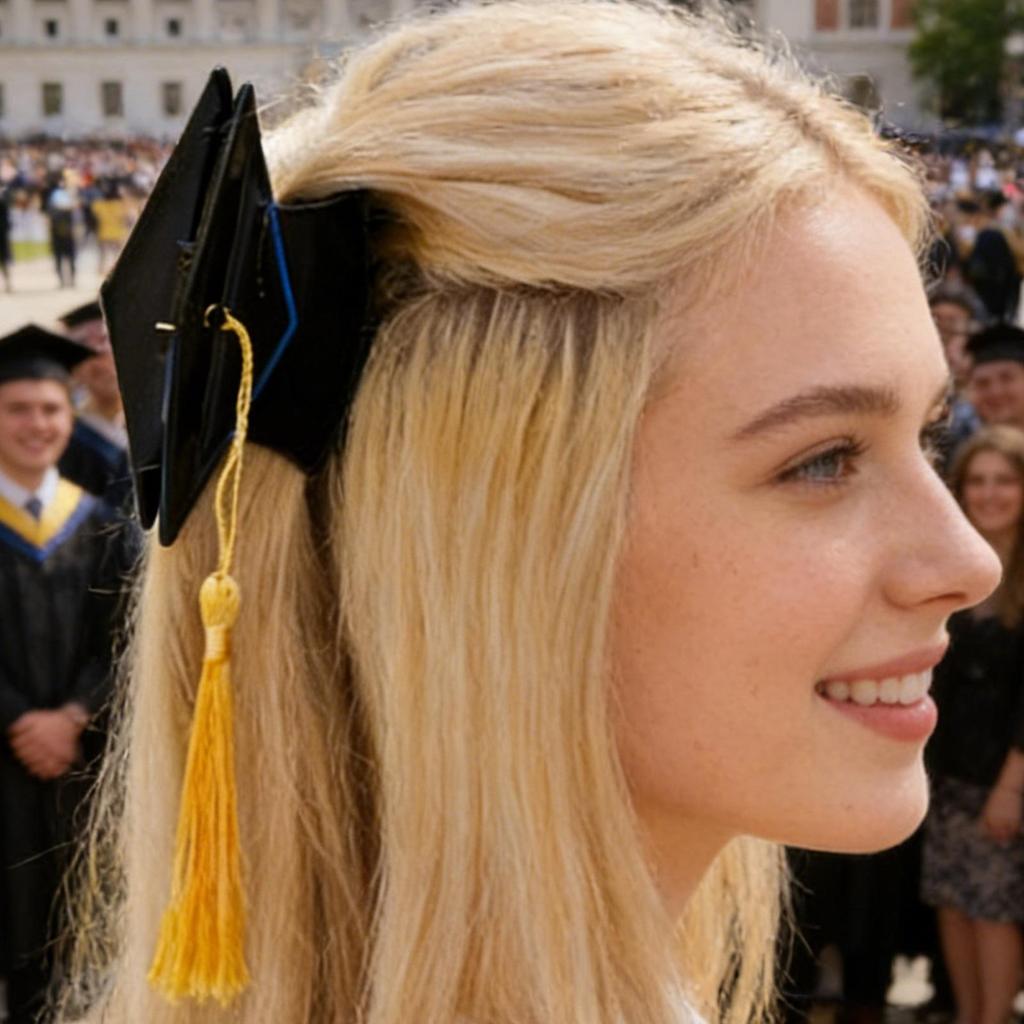 Hair Clips Graduation Tassel Hat Mini Doctoral Cap Clip Graduation Hat Party Stereoscopic Headdress Graduation Hair Decoration
