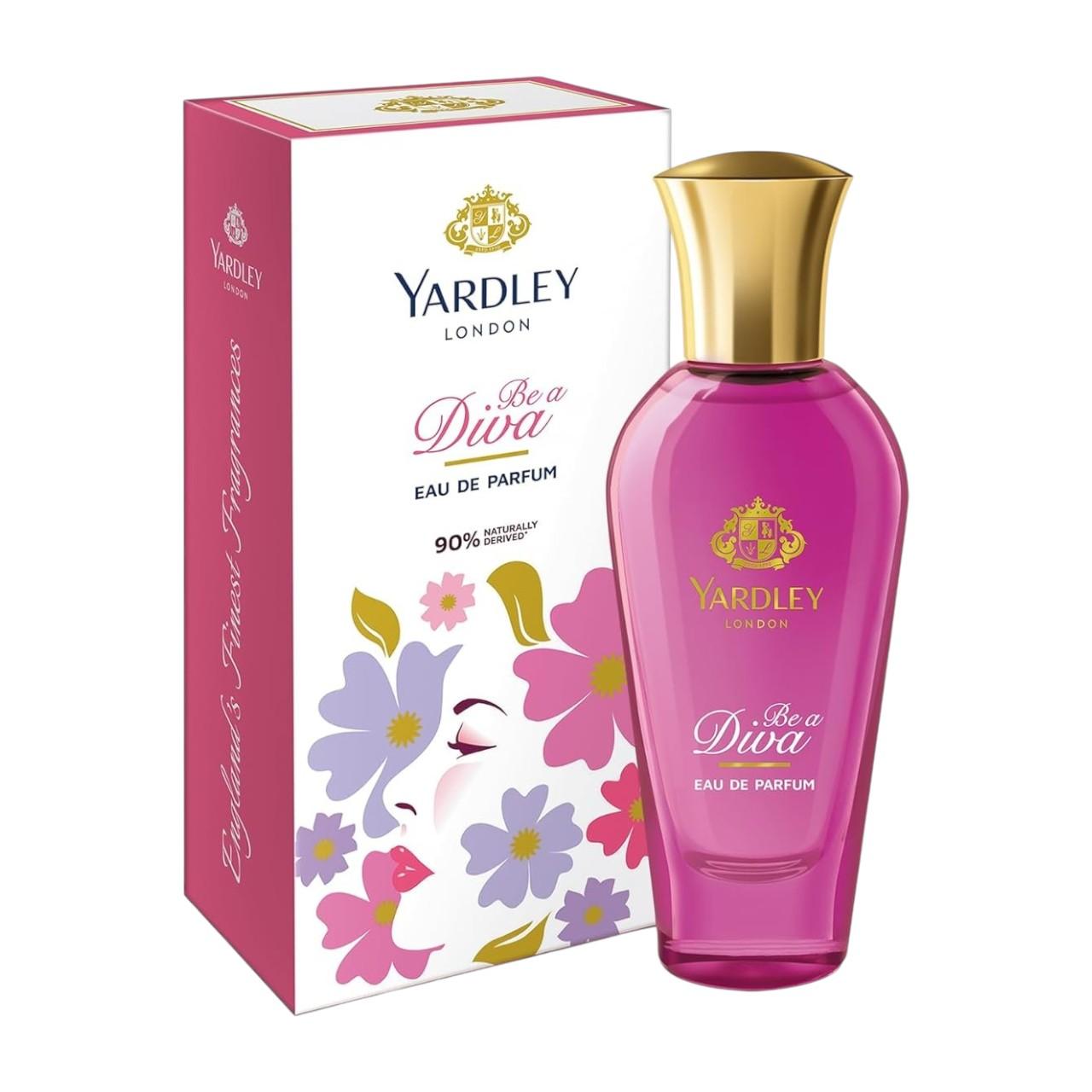 

Yardley London Be A Diva Eau De Parfum For Women 30ml Long Lasting Floral Musky Luxury Fragrance