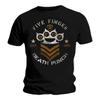 Official Five Finger Death Punch T Shirt Chevron Black Unisexs Rock Metal Band FFDP