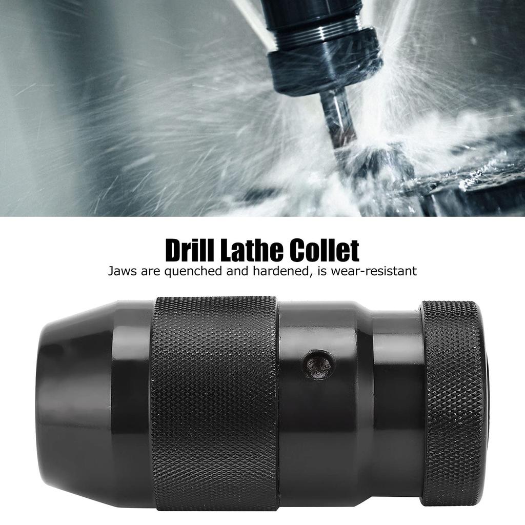 Drill Taper JT6 Precision Clamping Clamping for Bench Hand and Impact Drills Chuck, Self-Tightening Collet, 1-16 Tool, 1-16mm Diameter,