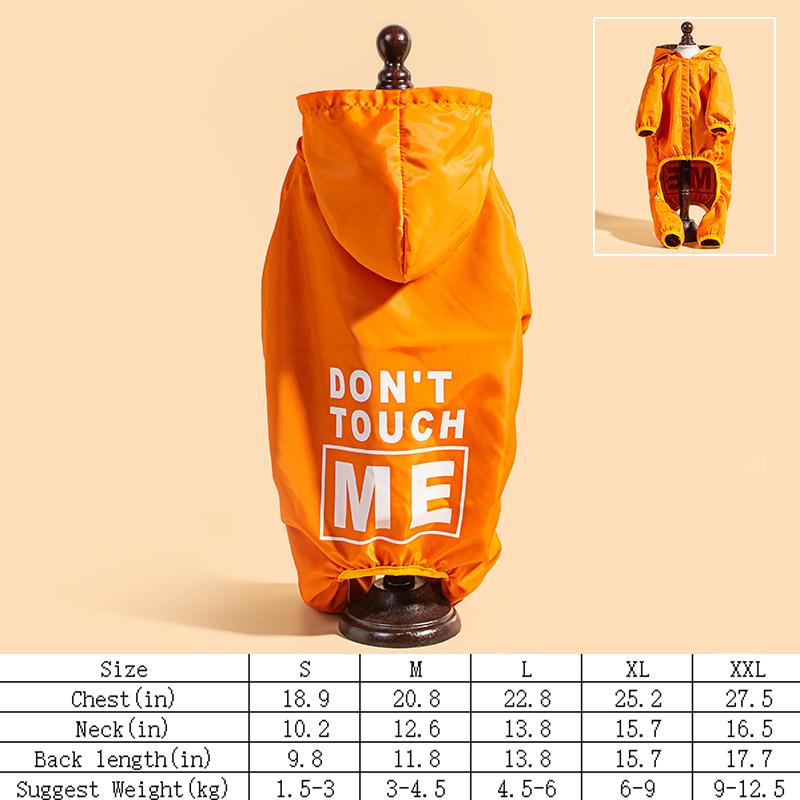 Roupas para cachorro mais vendidas capa de chuva de quatro patas roupas impermeáveis e à prova de poeira para animais de estimação ao ar livre suprimentos para animais de estimação
