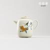 Yueji Kiln Wood-Fired 'Loquat' Square Ceramic Teapot