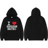 Ich liebe Abraham Mateo Cover Hoodies Herren Damen Kleidung Harajuku Mode Langarm Komfort Hoodie Übergroß Hot Sale Sweatshirts