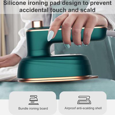 Handdampfbügeleisen mit klappbarem Griff, kompakte Größe, tragbare Dampfbügelmaschine für den trockenen und nassen Gebrauch für zu Hause