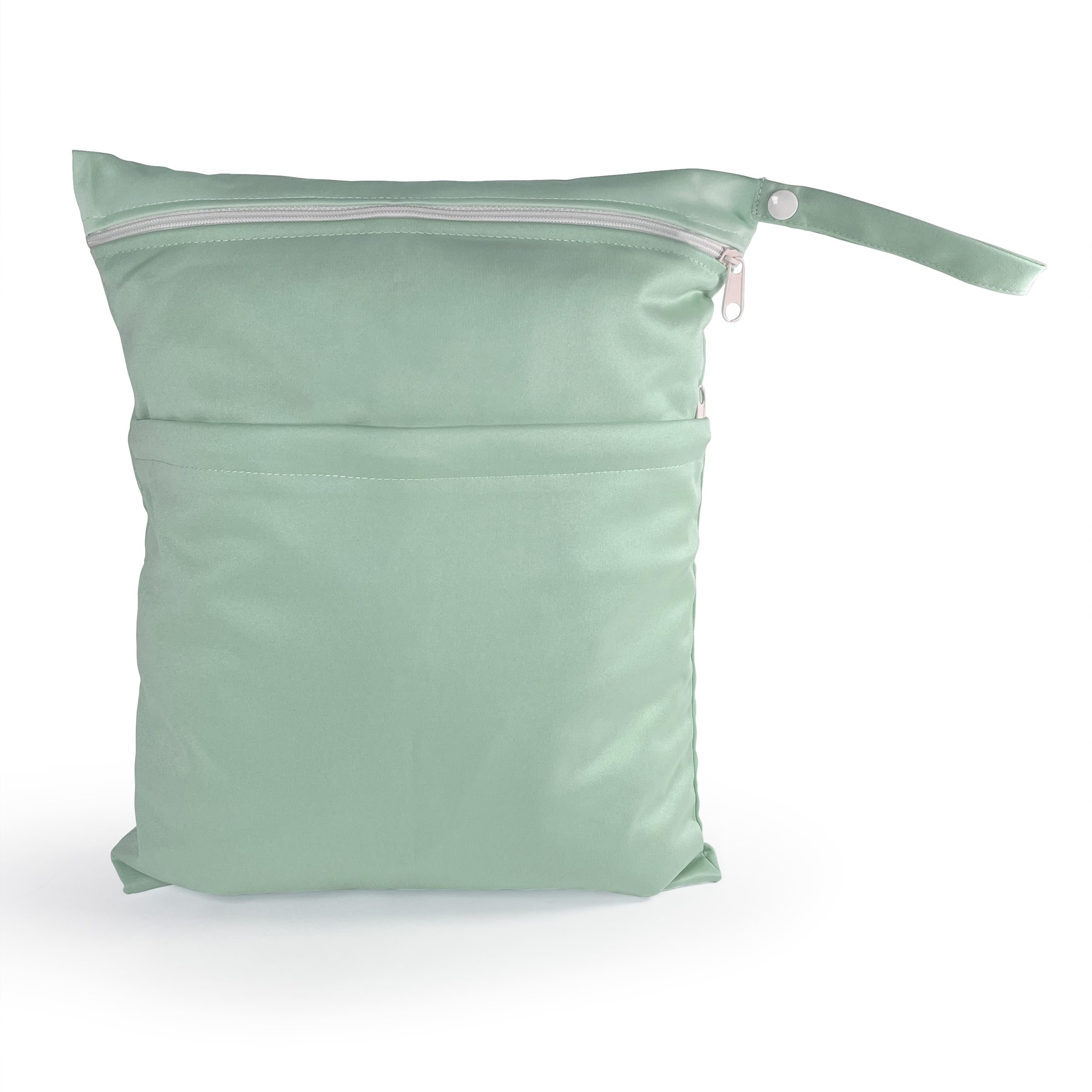 

Panos Waterproof Diaper Wet Aloe Green 2-Pocket Pouch, Bag,