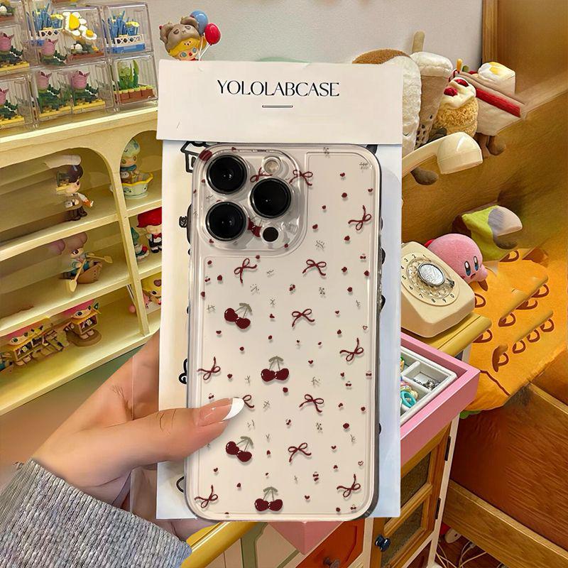 Kirschblüten Weiche Hülle für Apple 16 Pro Max, 14, 15 und 16 Modelle