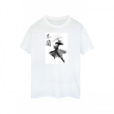 Damen/Damen Mulan Movie Sword Jump Baumwoll-T-Shirt